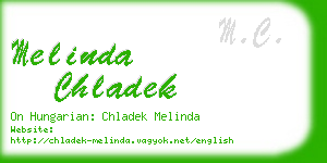melinda chladek business card